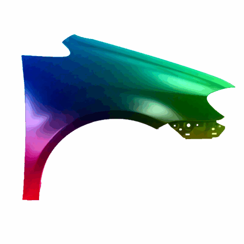 Pravé křídlo Vw Touran 1T 06-10 Jakákoli barva