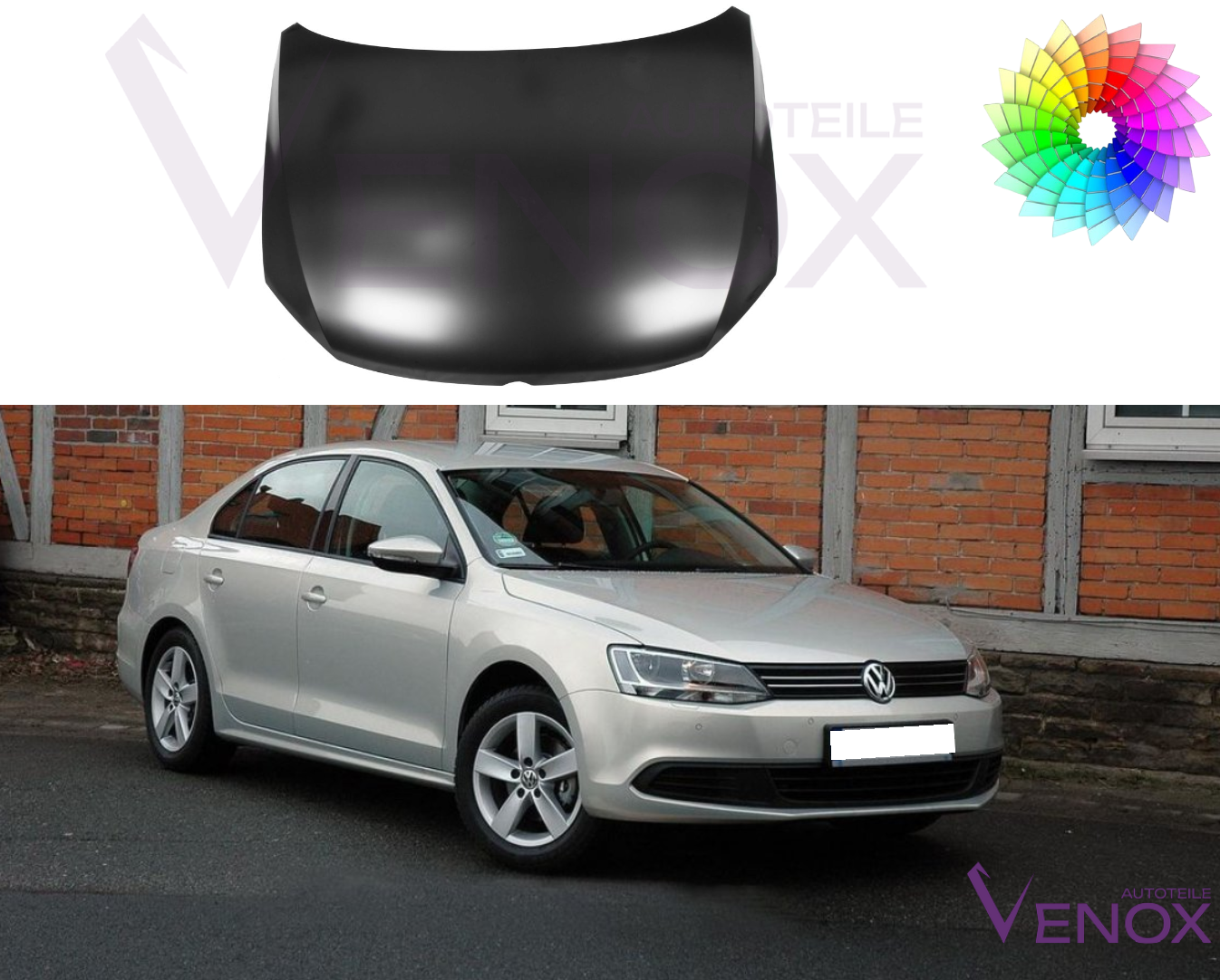 Kapota motoru Vw Jetta 2010-2018 Libovolná barva - Obrázek 2