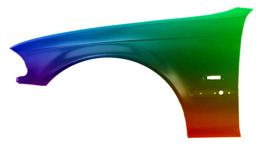 Levé křídlo BMW E46 1998-2001 668 GLANZSCHWARZ - Obrázek 2