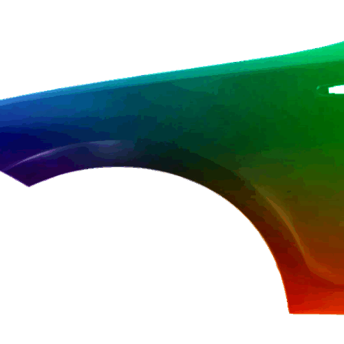 Levé křídlo BMW E81 E82 E87 E88 04-13 354 Titansilber