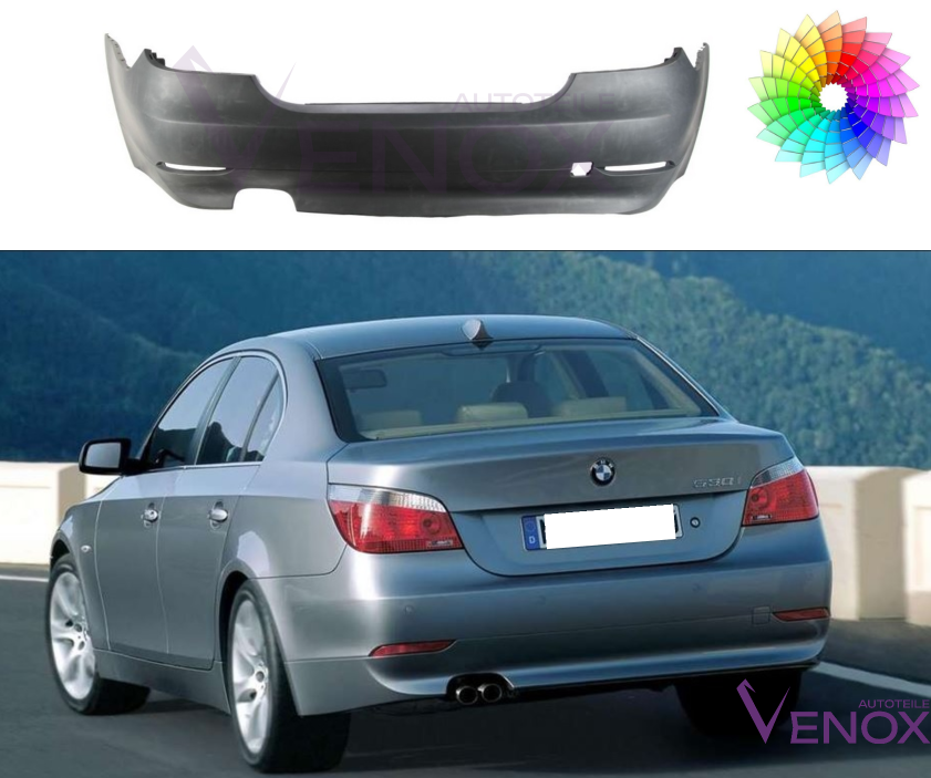 Zadní nárazník BMW 5 E60 2003-2007 Libovolná barva - Obrázek 2