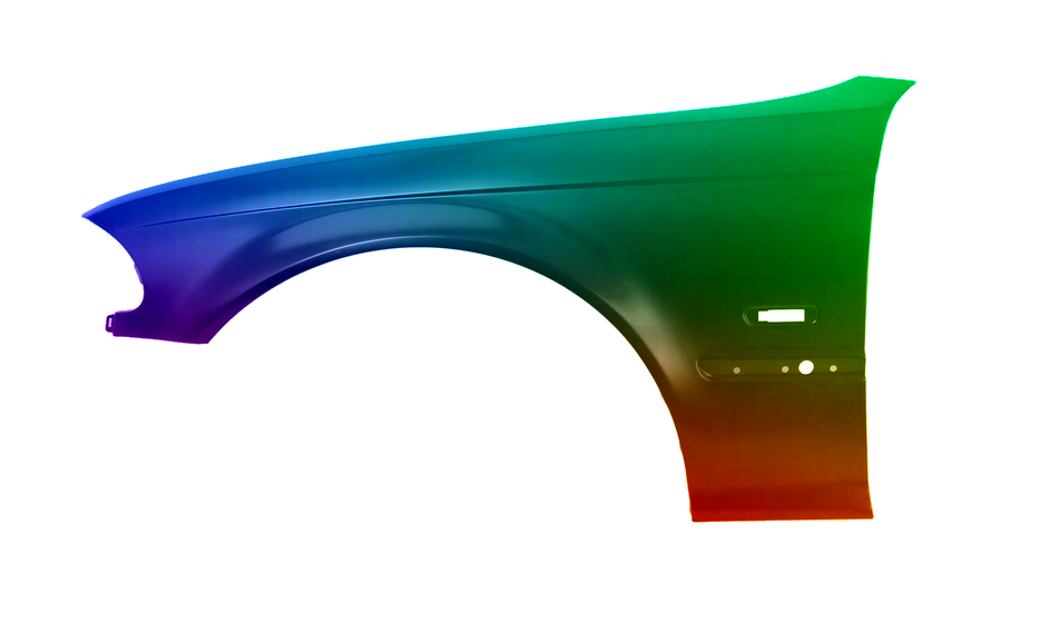 Levé křídlo BMW E46 98-01 386 Frangruen - Obrázek 2