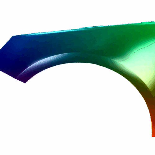 Levý blatník Audi A1 10-15 Libovolná barva