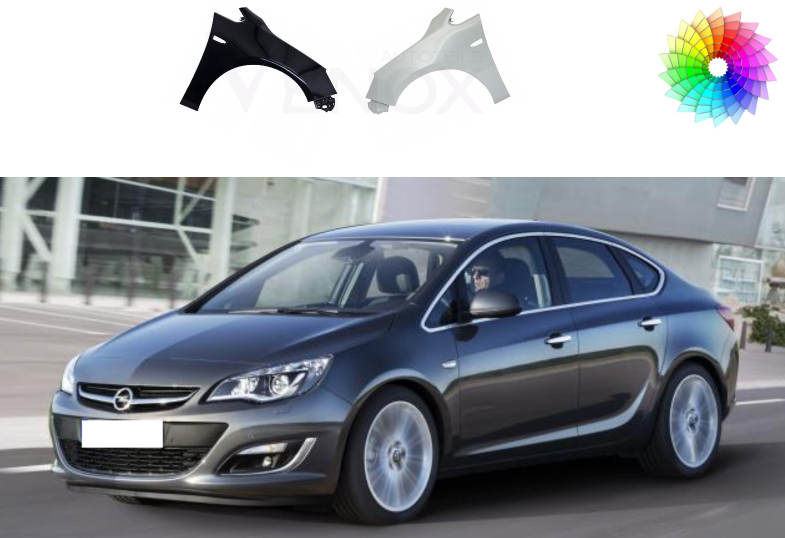 Pravý blatník Opel Astra J 2009-2015 Libovolná barva - Obrázek 2