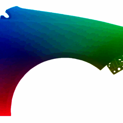 Pravé křídlo VW POLO 9N 01-05 libovolná barva