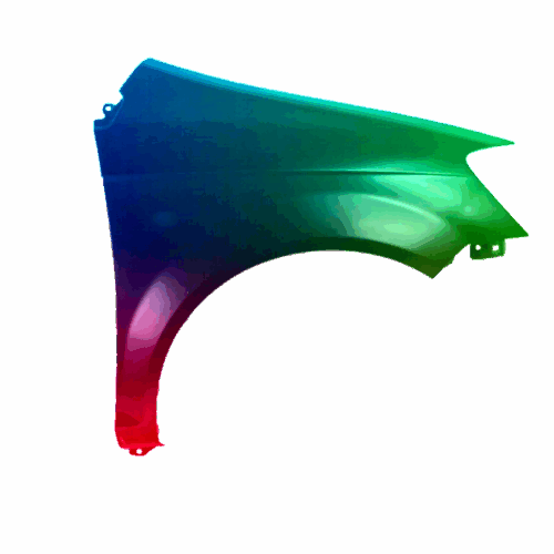 Hyundai Getz 2002-2005 Pravý blatník bez otvoru Jakákoli barva