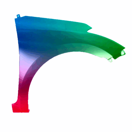Hyundai I20 2014-2020 Pravý blatník bez otvoru Jakákoli barva