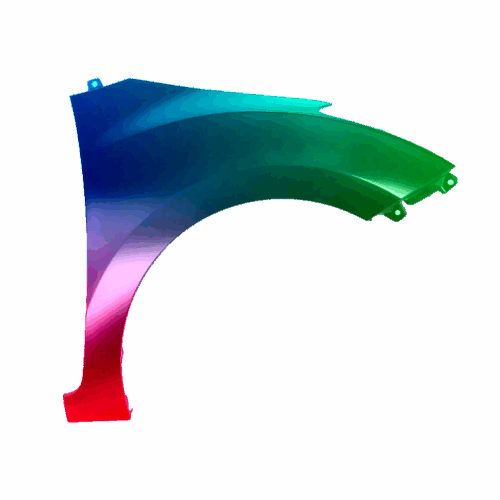 Hyundai I30 Pravý blatník 2012-2017 Bez otvoru Jakákoli barva