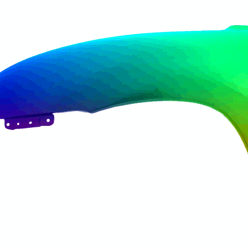 Levý blatník Hyundai Santa Fe 2001-2006 s otvorem Libovolná barva