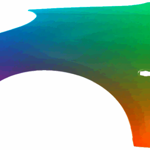 Levý blatník Peugeot 206+ (2_) Od roku 2009 Všechny barvy