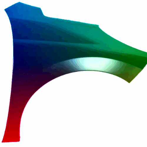 Peugeot 207 (W_) pravé křídlo 2006-2013 Libovolná barva