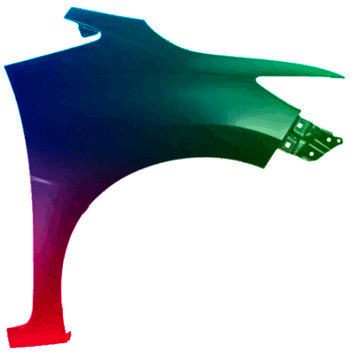 Honda Jazz / Vhodný pravý blatník od 2015 Jakákoli barva