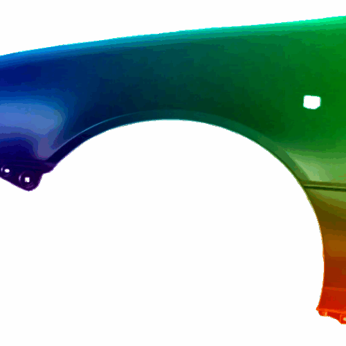 Levý blatník Vhodné pro Subaru Justy (JMA/MS) 1995-2003 Libovolná barva