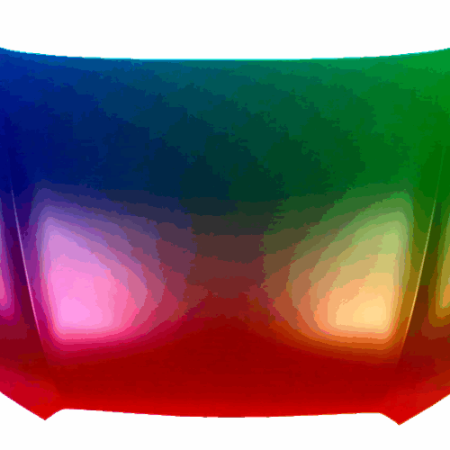 Kapota motoru vhodná pro Subaru XV 2011-2017 Libovolná barva