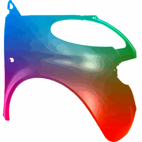 Pravé křídlo Smart Fortwo/City Coupe/Cabrio (MC01) 1998-2006 Každá barva